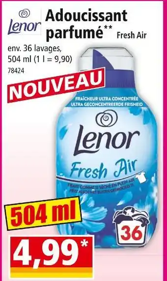 Norma LENOR Adoucissant parfumé fresh air offre