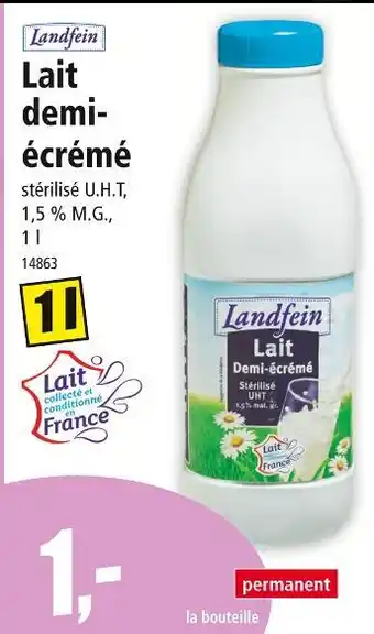 Norma LANDFEIN Lait demi-écrémé offre