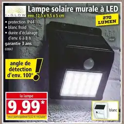 Norma I-GLOW Lampe solaire murale à LED offre