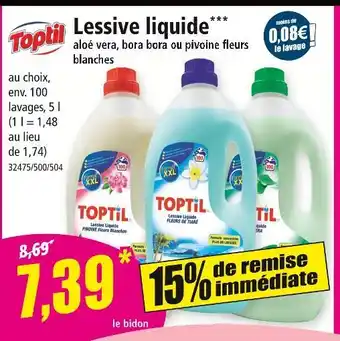 Norma Toppil Lessive liquide offre