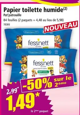 Norma FESSNETT Papier toilette humide offre