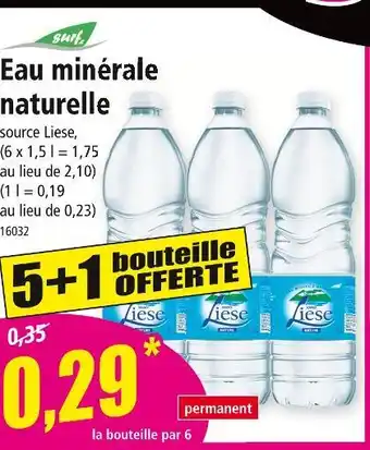 Norma Liese Eau minérale naturelle offre