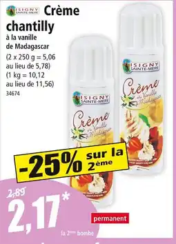 Norma Isigny Sainte-Mère Crème chantilly offre