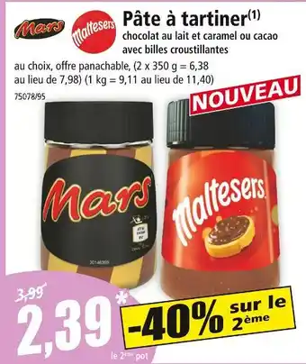 Norma Mars Pâte à tartiner offre