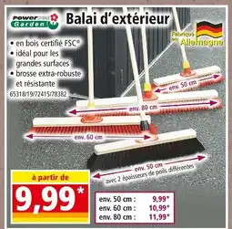 Norma Powerfix Garden Balai d'extérieur offre