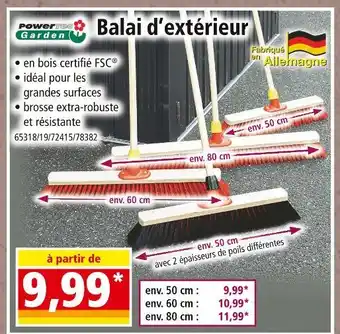 Norma Powerfix Garden Balai d'extérieur offre