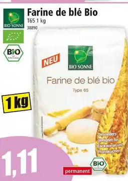 Norma BIO SONNE Farine de blé Bio T65 offre