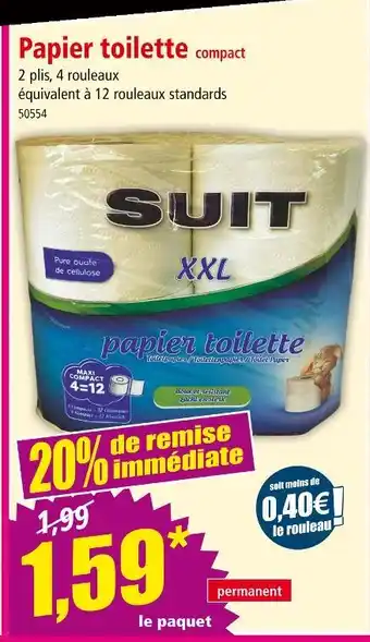 Norma SUIT Papier toilette compact offre