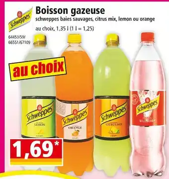 Norma Schweppes Boisson gazeuse offre