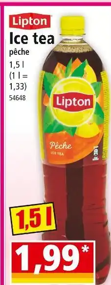 Norma LIPTON Ice tea pêche offre