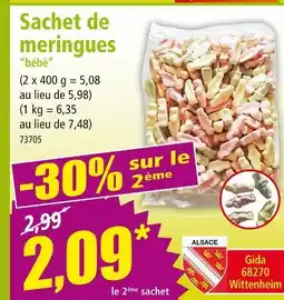 Norma Sachet de meringues bébé offre