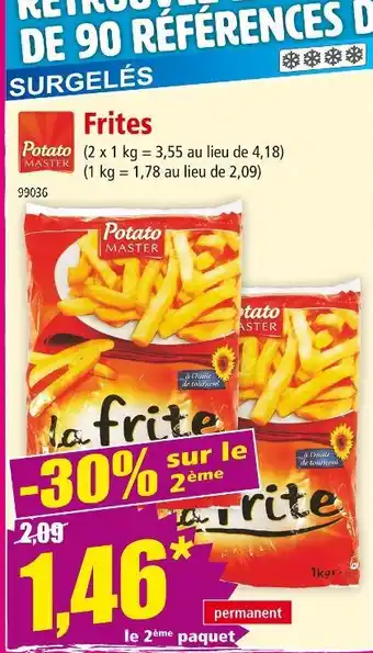 Norma POTATO MASTER Frites offre