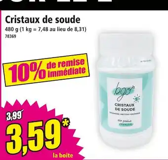 Norma bgo Cristaux de soude offre