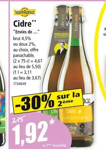 Norma VAL DE RANCE Cidre offre