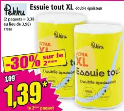 Norma PEKKU Essuie tout XL double épaisseur offre