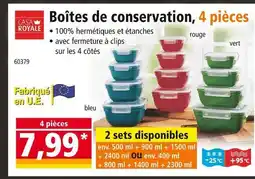 Norma CASA ROYALE Boîtes de conservation, 4 pièces offre