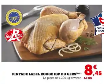 U Express Gers Pintade Label Rouge IGP offre