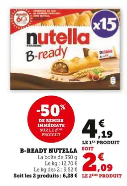 U Express B-ready Nutella offre