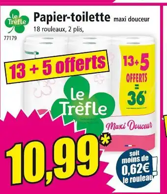 Norma LE TRÈFLE Papier-toilette maxi douceur offre