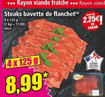 Norma Steaks bavette de flanchet offre