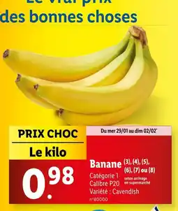 Lidl Banane offre