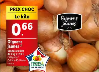 Lidl Oignons jaunes offre