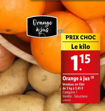 Lidl Orange à jus offre