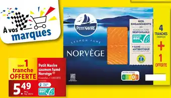 Lidl PETIT NAVIRE saumon fumé Norvège offre