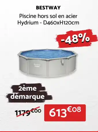 Bricomarché Bestway piscine hors sol en acier hydrium offre