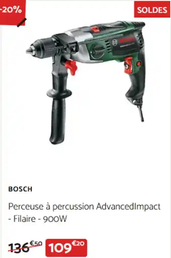 Bricomarché Bosch perceuse à percussion advanced impact filaire offre