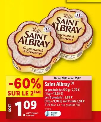 Lidl Saint Albray offre