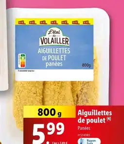 Lidl L'étal du Volailler Aiguillettes de poulet offre