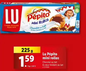 Lidl LU Pépito mini rollos offre