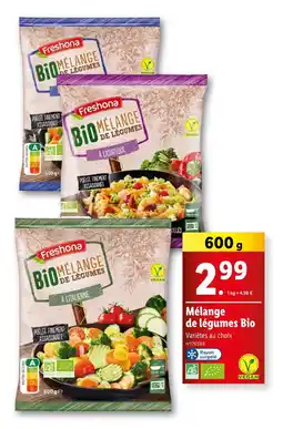 Lidl Freshona Mélange de légumes BIO offre