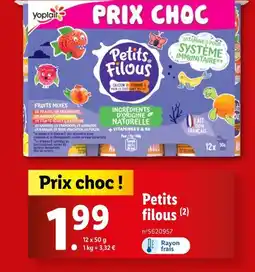 Lidl Yoplait Petits filous offre