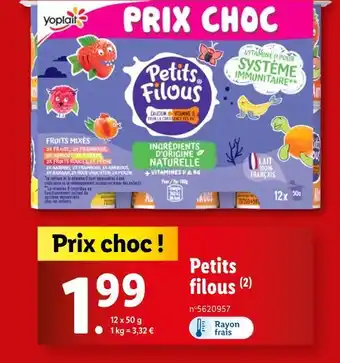 Lidl Yoplait Petits filous offre