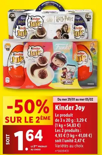 Lidl Kinder Joy offre