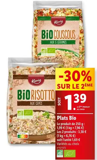 Lidl Kania Plats Bio offre