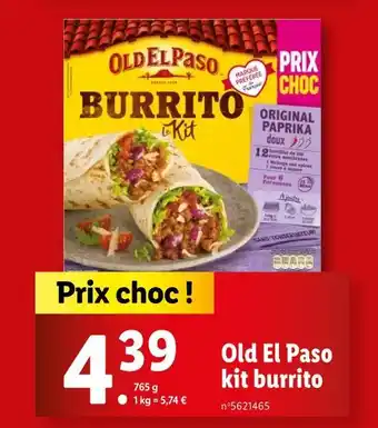 Lidl Old El Paso Kit burrito offre