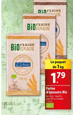 Lidl Belbake Farine d'épeautre Bio offre