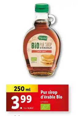 Lidl MARIBEL Pur sirop d'érable Bio offre