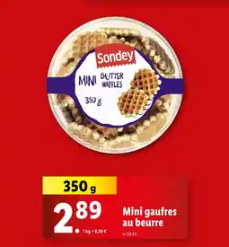 Lidl SONDEY Mini gaufres au beurre offre