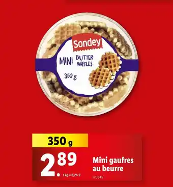 Lidl SONDEY Mini gaufres au beurre offre