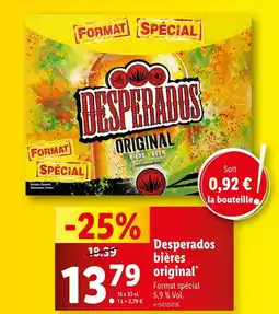 Lidl Desperados Bières original offre