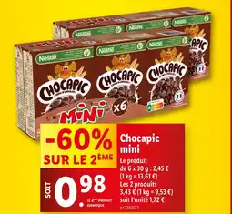 Lidl Nestlé Chocapic mini offre