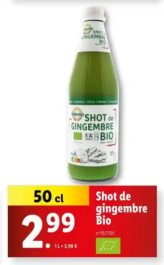 Lidl Shot de gingembre Bio offre