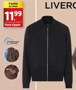 Lidl Livergy Veste zippée offre