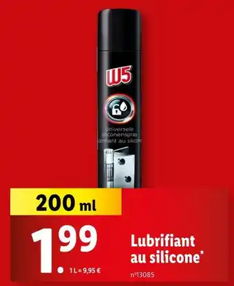 Lidl W5 Lubrifiant au silicone offre