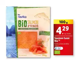 Lidl Nautica Saumon fumé Bio offre