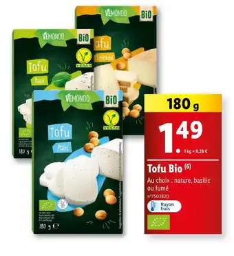 Lidl VEMONDO Tofu Bio offre